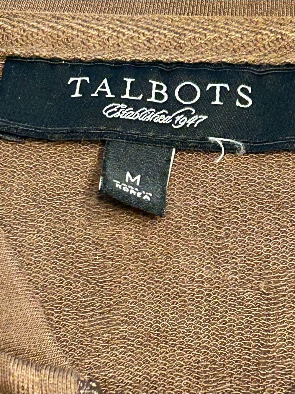 Talbots Zippered Sweatshirt - Picture 3 of 3
